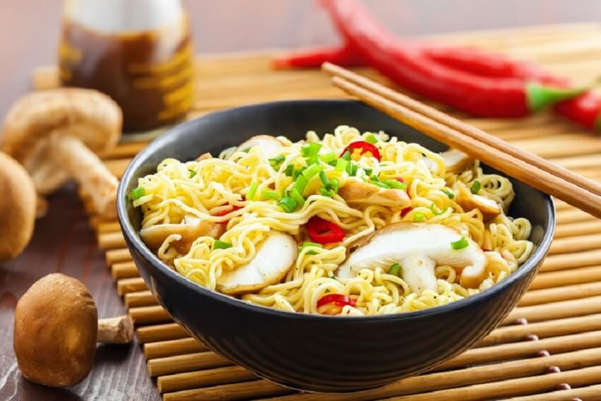 Glycemic index of pasta and noodles