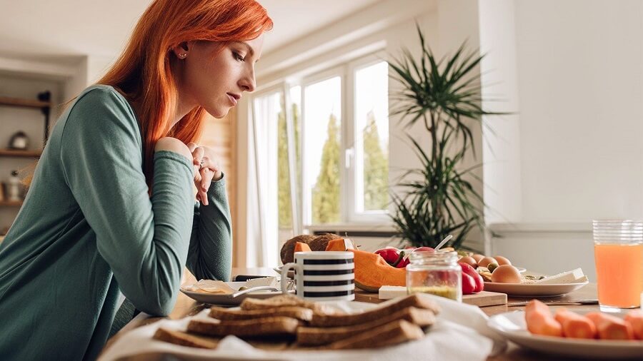 control anxiety to eat